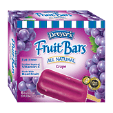 Nestle Outshine grape fruit ice bars made with real fruit, 6 bars Left Picture